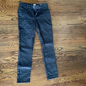 Black on Black Leopard print pants